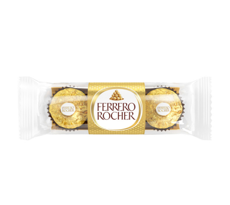 Praline Rocher gusto cioccolato-nocciola - conf. 3 pezzi - Ferrero - FERO3 - DMwebShop