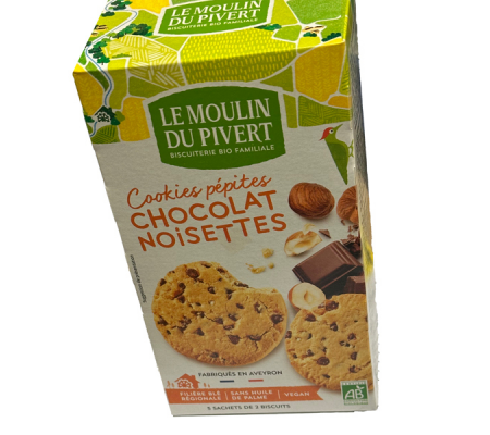 Cookies cioccolato e nocciola - 175 gr - Le Moulin du Pivert - 0827759 - 3268350120237 - DMwebShop