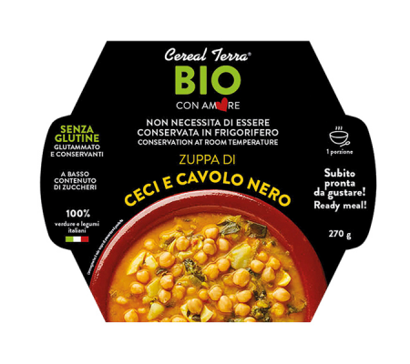 Zuppa ceci e cavolo nero - 300 gr - Cereal Terra - 0039725 - 8024336004695 - DMwebShop