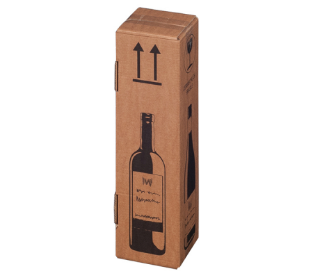 Scatola Wine Pack per 1 bottiglia - 10,5 x 10,5 x 42 cm - conf. 20 pezzi - Bong Packaging - 222103020 - 4250414105853 - DMwebShop