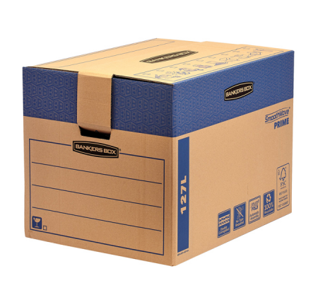 Scatola Smooth Move Prime - per traslochi - 127 lt - Bankers Box - 6205401 - 50043859607056 - DMwebShop