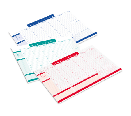 Desk planner Monocromo - da scrivania - 42 x 29,5 cm - colori assortiti - Pigna - 023266300 - 8005235209190 - DMwebShop