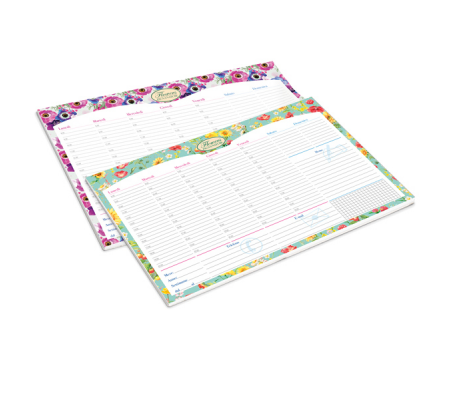 Desk planner Nature Flowers - da scrivania - 42 x 29,5 cm - Pigna - 023266400 - 8005235209206 - DMwebShop