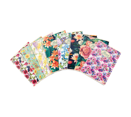 Quaderno Nature Flowers - A5 - 1 rigo - 42 fogli - 80 gr - Pigna - 02088351R - 8005235510364 - DMwebShop