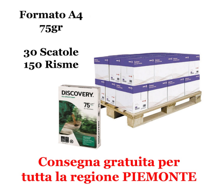 Carta Bianca Discovery 75 - A4 - 75 gr - 500 fogli (bancale da 150 risme) Navigator 75A4-bancale150r 2