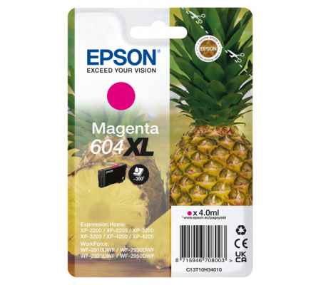 Cartuccia - magenta - 604XL - 4 ml - Epson - C13T10H34010 - 8715946708003 - DMwebShop