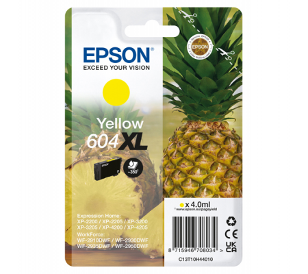 Cartuccia - giallo - 604XL - 4 ml - Epson - C13T10H44010 - 8715946708034 - DMwebShop