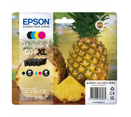 Multipack Cartucce originale - Epson 604XL - Confezione 4 cartucce - Epson - C13T10H64010 - 8715946708065 - DMwebShop