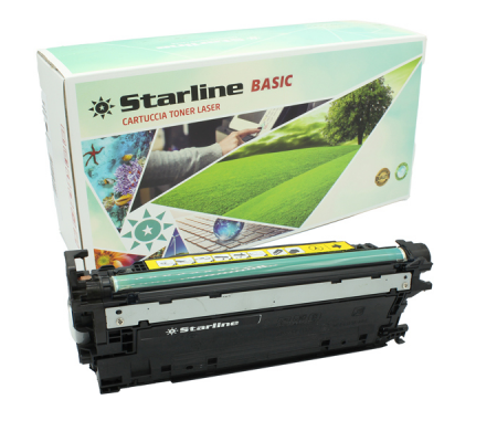 Toner compatibile Basic - per HP - Color LaserJet CP3525 - giallo - 12000 pagine - Starline - TNHP252Y - 8025133125644 - DMwebShop