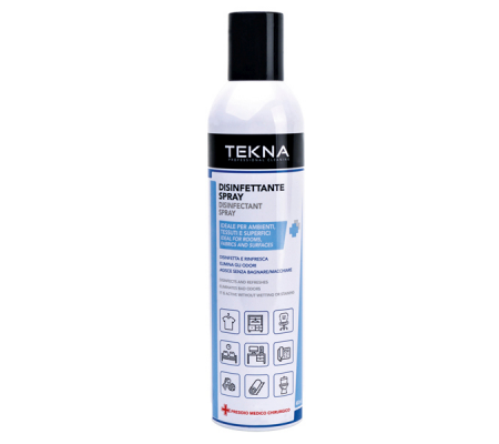 Disinfettante Spray ambienti - senza profumo - 400 ml - Tekna - K024 - 8009110050020 - DMwebShop