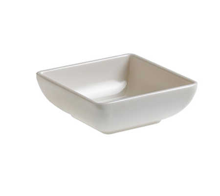 Ciotolina quadrata fingerfood - 7,5 x 7,5 x 2,7 cm - melamina - bianco - Leone - T8163 - 8024112006011 - DMwebShop