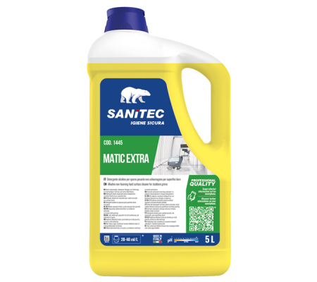 Detergente Matic Extra - per sporco pesante - 5 lt - Sanitec - 1445 - 8032680395895 - DMwebShop