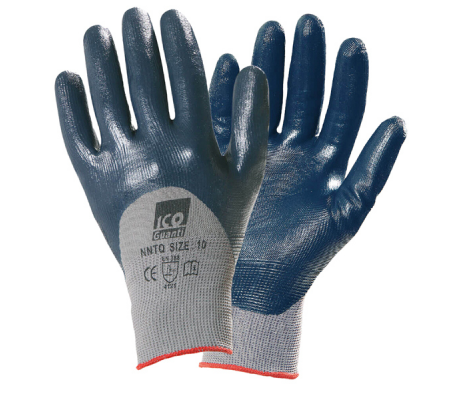 Guanti mechanical Safety Palmpro 113 - per ambienti oleosi - taglia L - grigio-blu - Icoguanti - NNTQ113/L(8) - 8005830009201 - DMwebShop