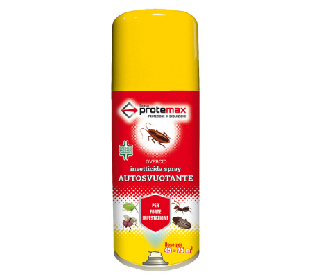 Insetticida spray Overcid - bomboletta autosvuotante - 150 ml - Protemax - PROTE301 - 8005831012323 - DMwebShop