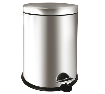 Pattumiera a pedale Bin Basic - 12 lt - acciaio inox - Medial International - 913120 - 8056324538981 - DMwebShop