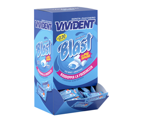 Chewing gum Fresh Blast Perfetti - conf. 250 pezzi - Vivident - 09657801 - 0108003440034934 - DMwebShop