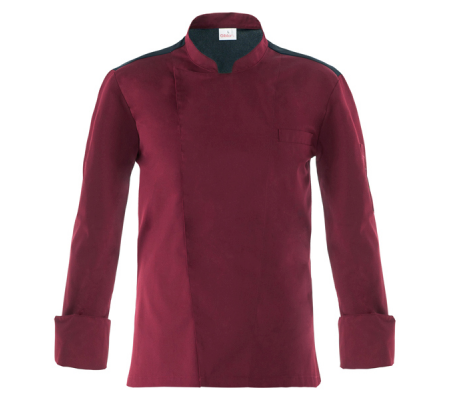 Giacca da cuoco Raul - a manica lunga - taglia M - bordeaux - Giblor's - Q8GX0105-U35-M - 8058045582489 - DMwebShop