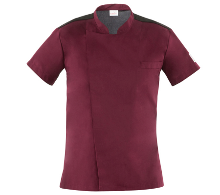 Giacca da cuoco Thiago - a manica corta - taglia M - bordeaux - Giblor's - Q8GX0103-U35-M - 8058045582427 - DMwebShop