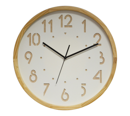 Orologio da parete Oslo - Ø 41 cm - legno-bianco - Cep - 2111355301 - 3661474111356 - DMwebShop