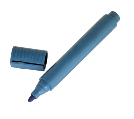 Pennarello detectabile - con cappuccio - indelebile - punta tonda - blu - Linea Flesh - 1665-blu - 5055750466106 - DMwebShop