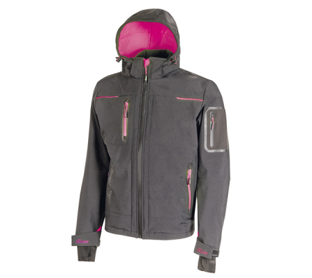 Giacca Softshell donna Space Lady - taglia M - grigio-fucsia - U-power - FU187GF-M - 8033546443927 - DMwebShop