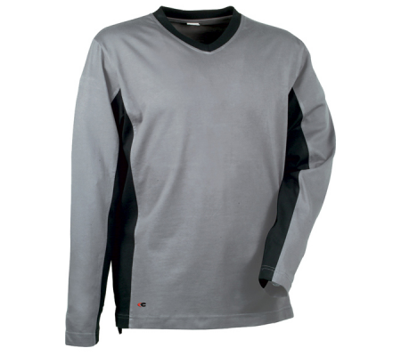Maglietta Madeira - a maniche lunghe - taglia XL - grigio-nero - Cofra - V105-0-01-XL - 8023796500853 - DMwebShop