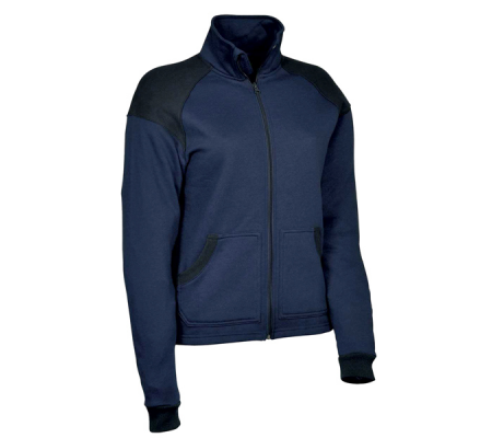 Felpa donna Carolina - taglia L - blu navy-nero - Cofra - V430-0-02-L - 8023796360778 - DMwebShop