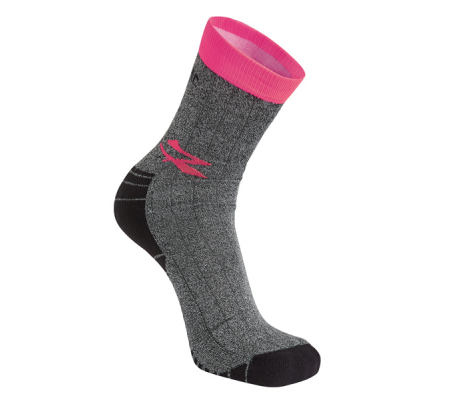 Calze corte Giady - taglia unica - grigio-fucsia - conf. 2 pezzi - U-power - SK218GF - 8033546461556 - DMwebShop