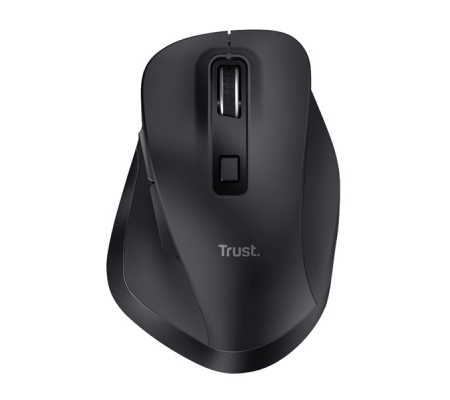 Mouse wireless Fyda - ricaricabile - nero - Trust - 24727 - 8713439247275 - DMwebShop