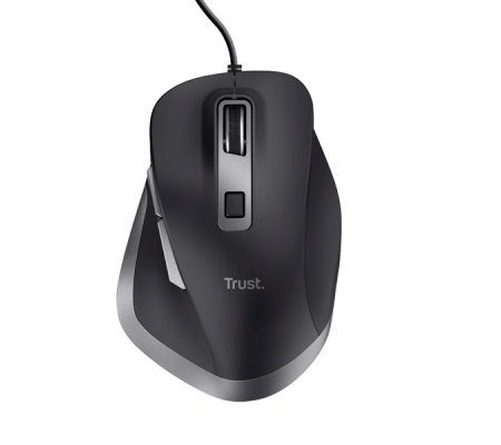 Mouse Fyda - a filo - nero - Trust - 24728 - 8713439247282 - DMwebShop