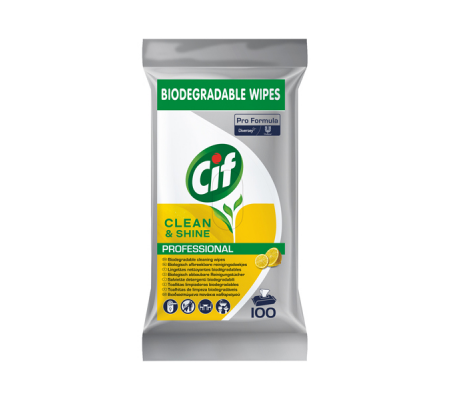 Salviette multisuperfici igienizzanti - biodegradabili - conf. 100 pezzi - Cif - 101106285 - 7615400826582 - DMwebShop