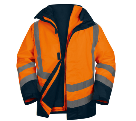 Parka 5 in 1 Optimum 3 alta visibilita' - taglia XL - arancio fluo - Deltaplus - OPTI3OMXG - 3295249276737 - DMwebShop