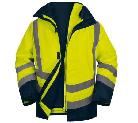 Parka 5 in 1 Optimum 3 alta visibilita' - taglia L - giallo fluo - Deltaplus - OPTI3JMGT - 3295249276652 - DMwebShop