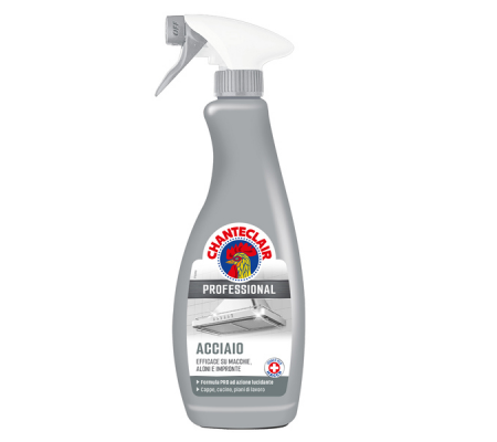 Detergente Professional acciaio brillante - in trigger - 700 ml - Chanteclair - 603L20IT - 8015194526207 - DMwebShop