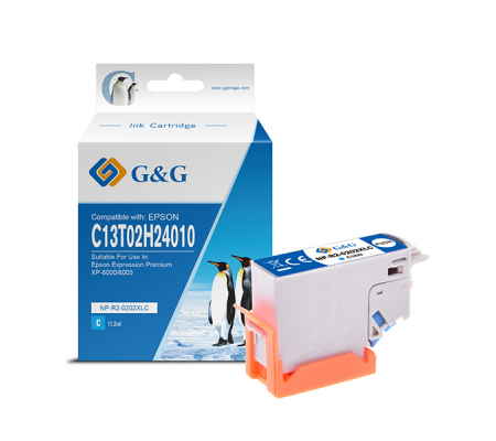 Cartuccia ink - compatibile - per Epson - Expression Premium XP-6000-6005 - ciano - GeG - NP-R2-0202XLC - 6939385905355 - DMwebShop