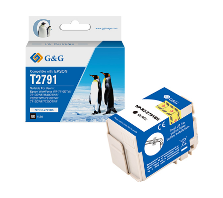 Cartuccia ink - compatibile - per Epson - WorkForce WF-3620DWF-WF-7110DTW-W - nero - GeG - NP-R2-2791BK - 6934974198620 - DMwebShop