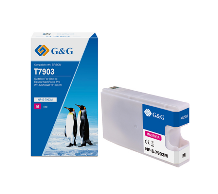 Cartuccia ink - compatibile - per Epson - WorkForce Pro WF-5620DWF-WF-5110 - magenta - GeG - NP-E-07903M - 6934974153704 - DMwebShop