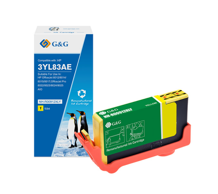 Cartuccia ink - compatibile - per HP - OfficeJet 8012-8014-8015 - giallo - GeG - NH-R00912XLY - 6941580863972 - DMwebShop