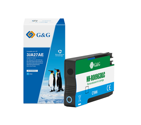 Cartuccia ink - compatibile - per HP - OfficeJet Pro 9010-9010e-9012 - ciano - GeG - NH-R00963XLC - 6941580863897 - DMwebShop