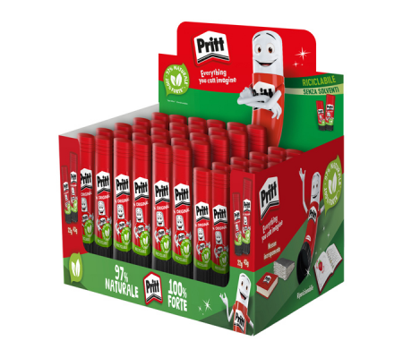 Colla stick - 22 gr - 43 gr - display 54 pezzi - Pritt - 2907867 - 8004630931019 - DMwebShop