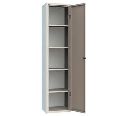 Armadio multiuso monoblocco - 42 x 33 x 180 cm - grigio chiaro - Armet - M042-0000000001 - DMwebShop