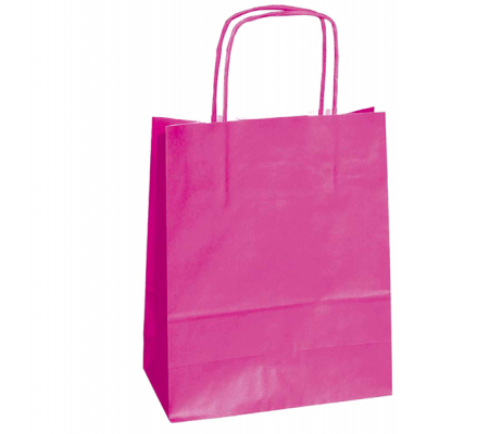 Shopper in carta maniglie cordino - 22 x 10 x 29 cm - magenta - conf. 25 sacchetti - Mainetti Bags - 037313 - 8029307037313 - DMwebShop