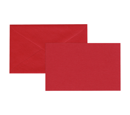 Biglietto natale neutro - con busta - 9 x 14 cm - rosso - Rex Sadoch - 2100ROSSO - 8004999421008 - DMwebShop