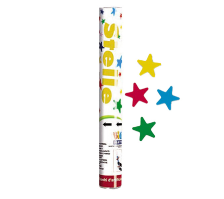 Sparacoriandoli Cannon - 8 mt - stelle assortite - Big Party - 50064 - 8020834500646 - DMwebShop