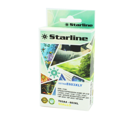 Cartuccia - 603XL Stella Marina - giallo - 13 ml - Starline - JNEP603Y - 8025133125859 - DMwebShop