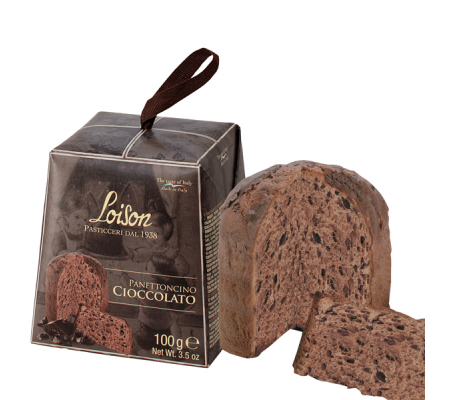 Panettoncino Tradizionale al Cioccolato - Linea Mignon - in astuccio - gocce di cioccolato - 100 gr - Loison - 9119 - 799729003415 - DMwebShop