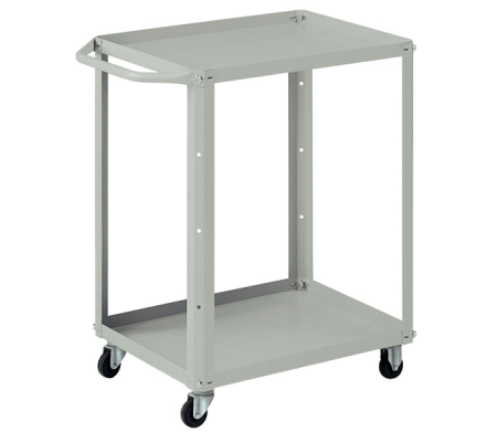 Carrello da lavoro - 2 vasche da 60 x 45 cm - 71 x 45 x 78 cm - grigio - Tecnotelai - C542 - 806258980312 - DMwebShop