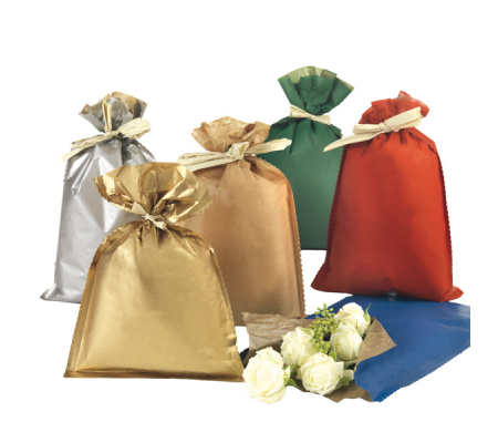 Busta regalo Natale - 25 x 40 cm - 45 gr - carta - 5 colori assortiti - conf. 50 pezzi - PNP - UDT63SRR14N00 - 8013170751834 - DMwebShop