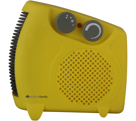 Termoventilatore Hotty Plus - orizzontale-verticale - 2000 W - 14,5 x 11 x 25 cm - giallo - Melchioni - 158640044 - 8006012367171 - DMwebShop