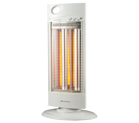 Stufa al carbonio Gobi - con oscillazione - 1000 W - 38 x 27 x 71,5 cm - bianco - Melchioni - 158640043 - 8006012367164 - DMwebShop